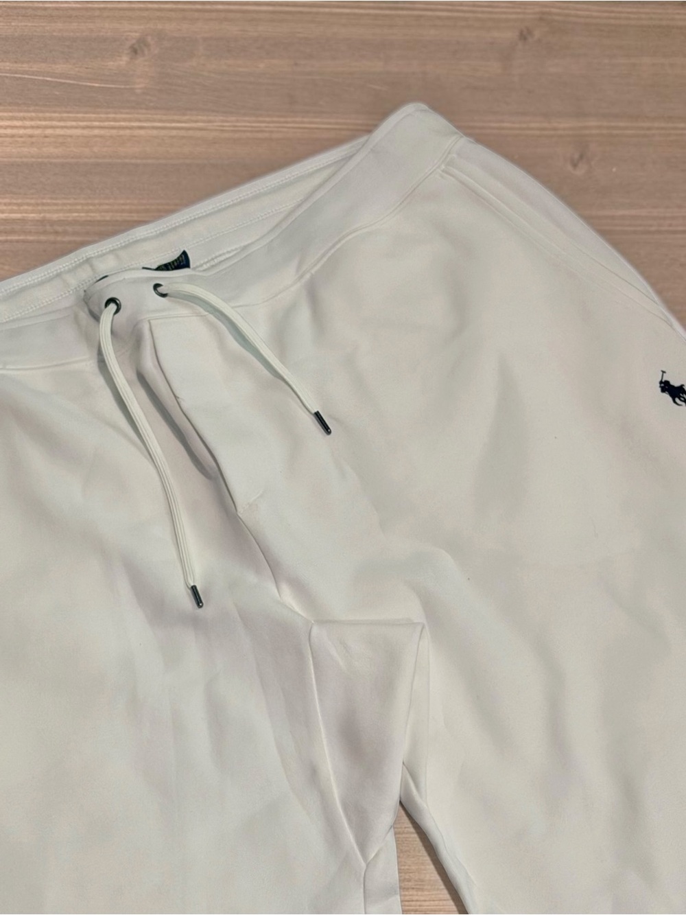 Polo Ralph Lauren Mens Size 1XB Joggers White Fleece Pony Logo Sweatpants NEW - Picture 2 of 4